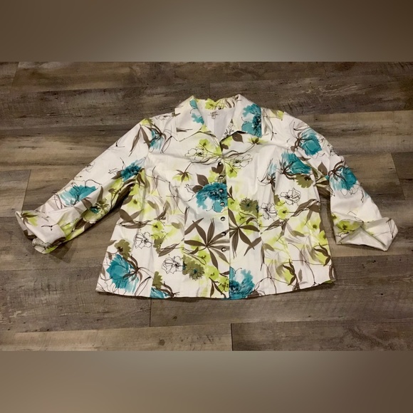 Ingenuity lined cotton snap jacket size 22W - Picture 2 of 8